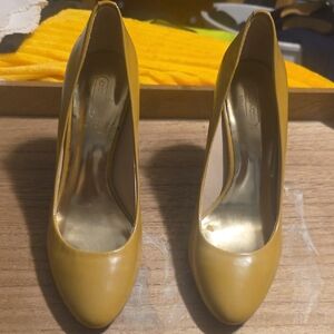 Coach Nala Round Toe Patent Leather Pumps